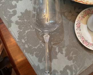 SET of 6 Towle TOC30 10 1/8” Tall Clear Water Goblet(s)