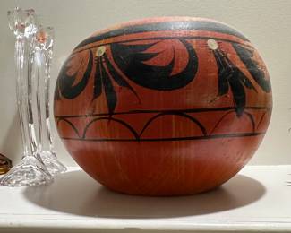 Native Kewa Pueblo Rafaelita Aguilar Pottery Pot
