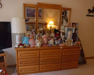 Dolls and dresser