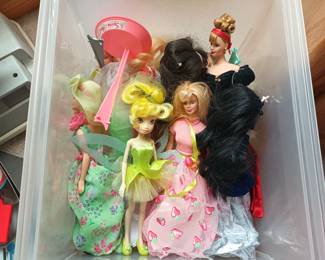 Barbies and other dolls