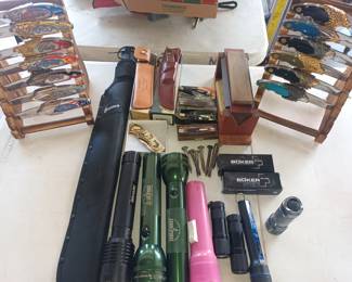 Knives and flashlights
