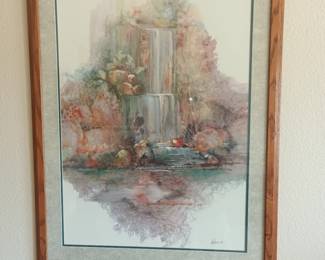 Pretty waterfall art