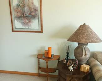Art and side tables