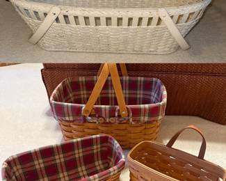 longaberger baskets, Vintage Bassinet
