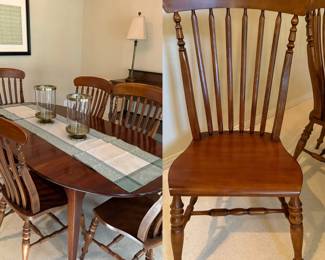 6 sold cherry wood chairs BEAUTIFUL 30 years old but like BRAND new