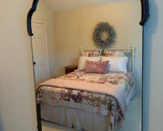 Large hanging mirror, (Bed is not for sale but looked great in the picture!)