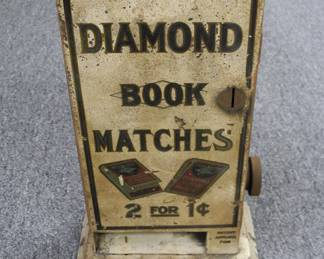 Diamond Book Match Dispenser - Cast Iron