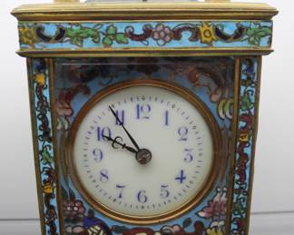 Enameled Repeater Carriage Clock