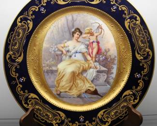 Royal Vienna Portrait Plate