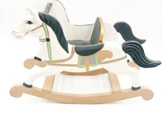 Hand-Painted Wooden Rocking Horse