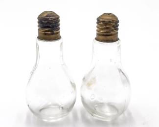 Lightbulb-Shaped Salt and Pepper Shakers