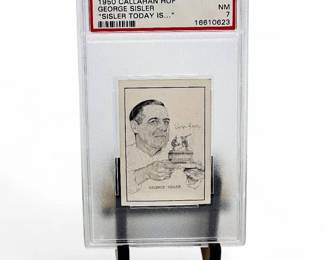 1950 Callahan HOF George Sisler PSA 7