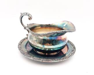 Wilcox International Silverplate Gravy Boat & Underplate – Beverly Manor #1313