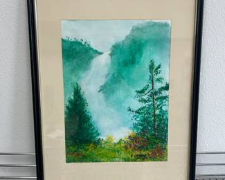 Original Oil on Canvas Painting by E. Ozawa