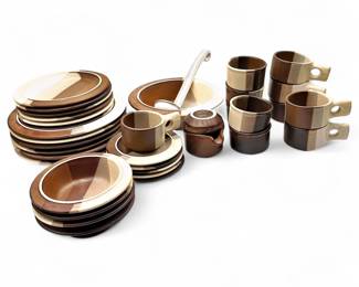 1970s Fabrik “Agate Pass” Dinnerware Set by Jim McBride
