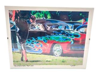 Signed "Bulletproof" Hot Rod Car Show Photograph, 2003