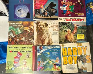 Lot of 18 Vintage Children's & Soundtrack Vinyl LPs