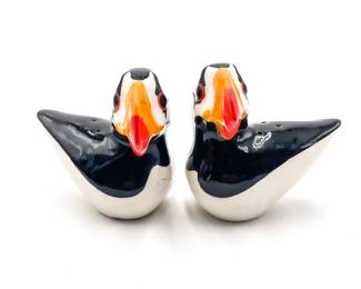 Carlyle Design Ceramic Puffin Bird Salt & Pepper Shakers