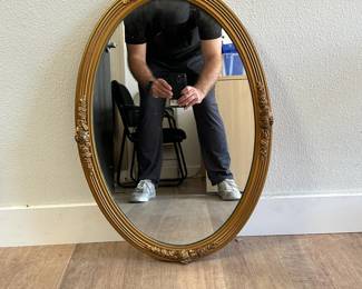 Ornate Oval Mirror