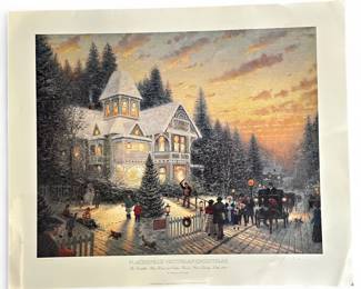 "Placerville Victorian Christmas" Limited Edition Print by Thomas Kinkade