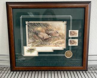 "California Upland Game Bird Stamp" Limited Edition Lithograph Joe Garcia