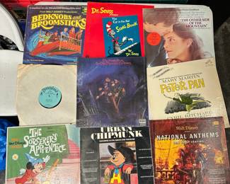 Lot of 12 Vintage Disney & Children's Vinyl LPs