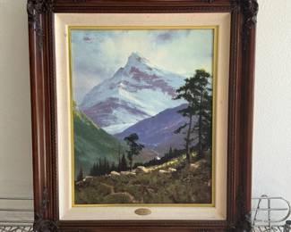 Thomas Kinkade "Spring in the Alps" Framed Canvas A/P