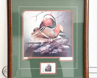 Sherrie Russell Meline Lithograph – Mandarin Ducks (1992)