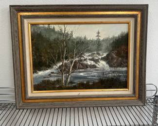 Original Oil on Canvas Board Painting by Robert Wee