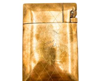 Elgin American “Magic Action Lite-O-Matic” Cigarette Case w/ Built-in Lighter