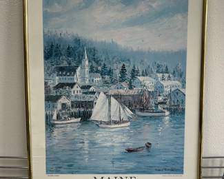 Framed Print Richard Hasenfus – Boothbay Harbor