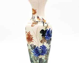 Hand-Painted Japanese-Style Porcelain Vase