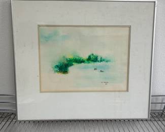 Original Watercolor Painting by E. Ozawa