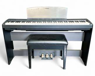 Yamaha P-95 Digital Piano w/ Weighted Keys & Matching Bench