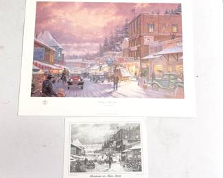 Thomas Kinkade "Christmas on Main Street" AP Limited Edition Print 53/295