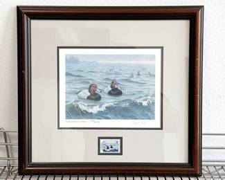 Framed Daniel Smith Limited Edition Lithograph – Ducks Unlimited 1990
