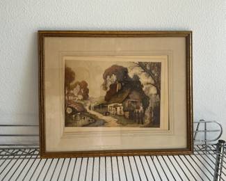 Louis Haumont "A Cottage By the Road" Print