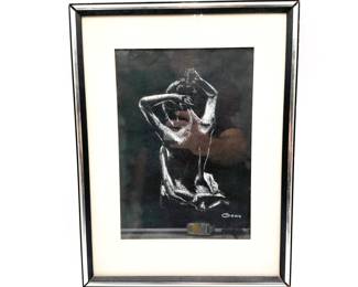Framed Figurative Artwork by Jon Gray