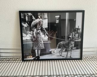 Vintage Photographic Print “Cheetah Who Shops”