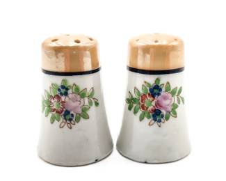 Japanese-Style Lusterware Salt and Pepper Shakers