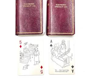 Electronic Specialty Co. Cases w/ 1950s Cheer Up! Playing Cards