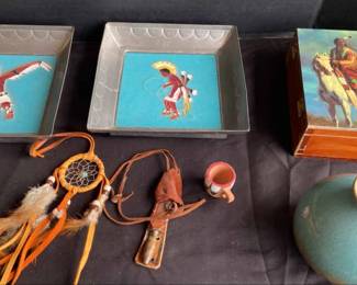 Native American Handcrafted Framed Tiles And More