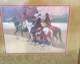 A Signed Lithograph Navajo By American Artist Gerard Curtis Delano