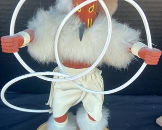 Vintage Signed Kachina Hoop Dancer 