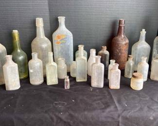 Old Medicine, Liquor , Perfume, And More Bottles