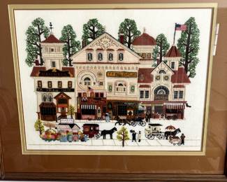 Framed Needlepoint Art