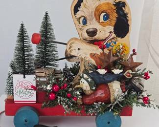 Altered Vintage Toy for Christmas