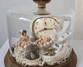 Assemblage Vignette Under a Cloche
