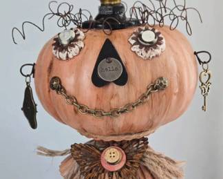 Another Fun  Altered Pumpkin