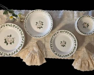 Hall Superior Cameo Rose Dinnerware  Set of 18 Pieces
